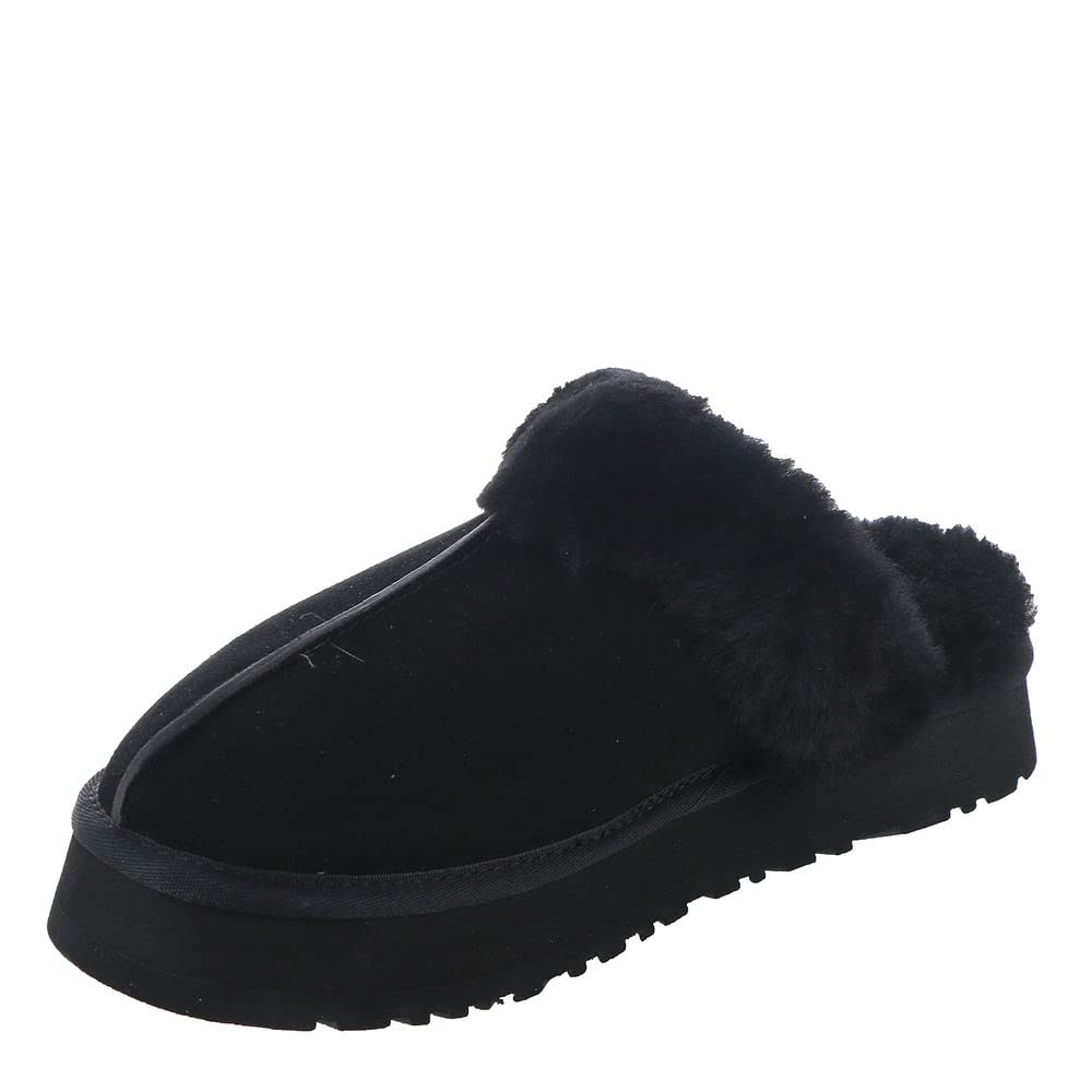 UGG Women's Disquette Slipper, Black, 5