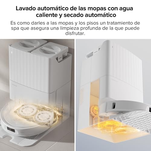 roborock Qrevo Pro Robot Vacuum and Mop with FlexiArm Design Edge Mopping, Dynamic Hot Water Mop Washing and Auto Mop Drying, Intelligent Dirt Detection, 7,000 Pa Suction