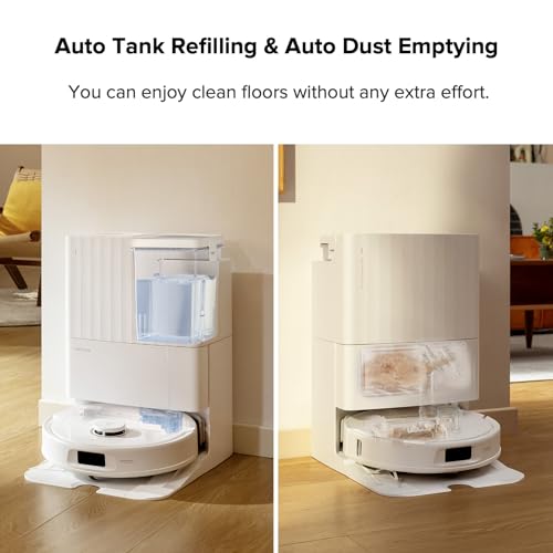 roborock Qrevo Pro Robot Vacuum and Mop with FlexiArm Design Edge Mopping, Dynamic Hot Water Mop Washing and Auto Mop Drying, Intelligent Dirt Detection, 7,000 Pa Suction