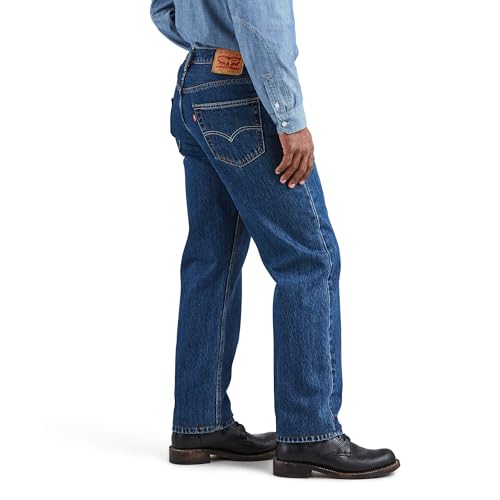 Levi's Men's 550 Relaxed Fit Jeans (Also Available in Big & Tall), Dark Stonewash, 36W x 32L