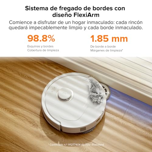 roborock Qrevo Pro Robot Vacuum and Mop with FlexiArm Design Edge Mopping, Dynamic Hot Water Mop Washing and Auto Mop Drying, Intelligent Dirt Detection, 7,000 Pa Suction