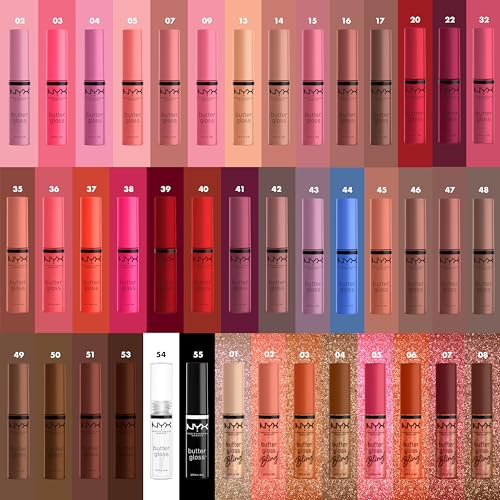 NYX PROFESSIONAL MAKEUP Butter Gloss, Non-Sticky Lip Gloss - Eclair (Pink)