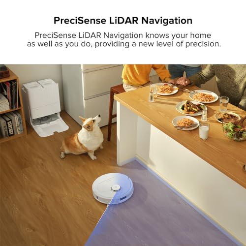 roborock Qrevo Pro Robot Vacuum and Mop with FlexiArm Design Edge Mopping, Dynamic Hot Water Mop Washing and Auto Mop Drying, Intelligent Dirt Detection, 7,000 Pa Suction