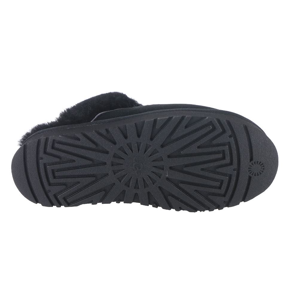 UGG Women's Disquette Slipper, Black, 5