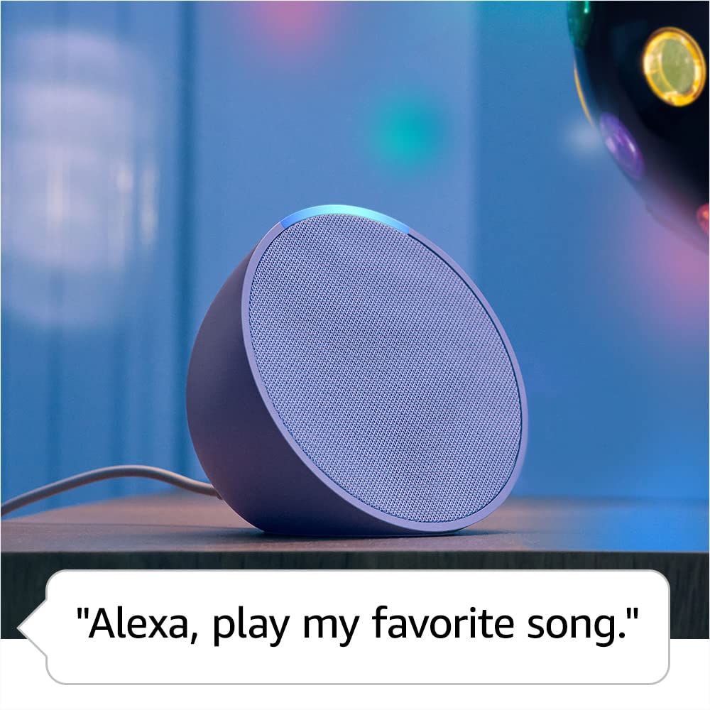 Amazon Echo Pop (newest model), Full sound compact smart speaker with Alexa, Charcoal