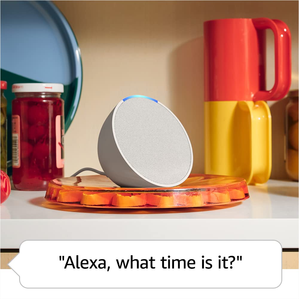 Amazon Echo Pop (newest model), Full sound compact smart speaker with Alexa, Charcoal