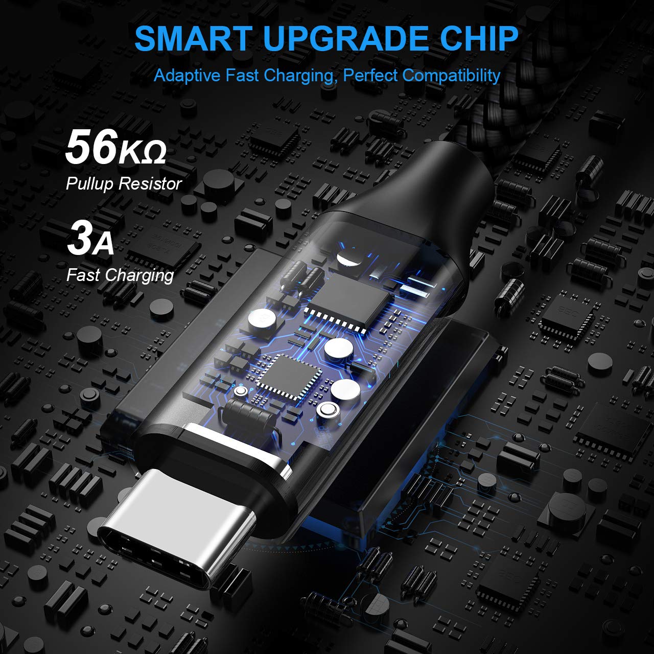 etguuds 6ft USB Type C Charger Cable 3A Fast Charging, 2 Pack Nylon Braided USB A to USB C Cable Compatible with Samsung Galaxy S10E S23 S22 S21 S20 S10 S9 S8 Note 20 10 9 A80 A71 A51 A50 A40 A20 A10e