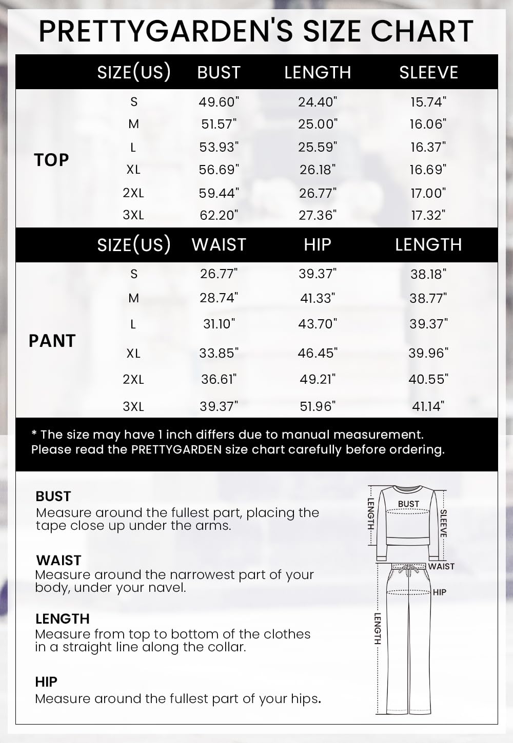PRETTYGARDEN Women's Fall 2 Piece Lounge Outfit Long Sleeve Crewneck Pullover Tops High Waisted Pants Set Tracksuit (Black,X-Large)