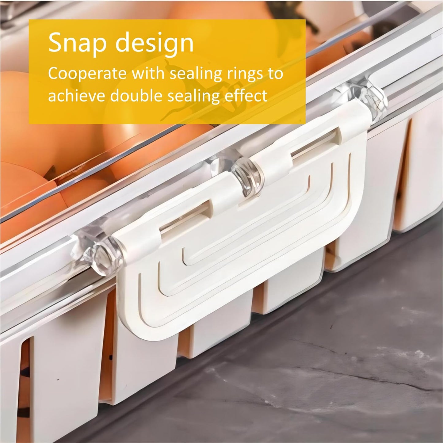 MEIHAOME Fruit Storage Containers for Fridge,Refrigerator Organizer Bins with Lids,3 Removable Containers for Food,Fridge Organizers and Storage,Stackable Produce Berry Veggie Stay Fresh Containers