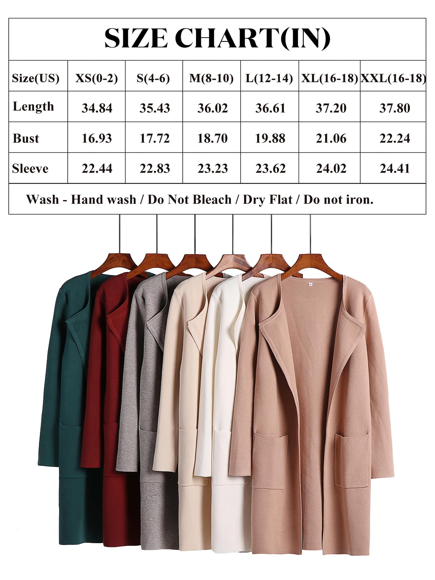 ANRABESS Women's Open Front Knit Lightweight Cardigan Casual Long Coatigan Sweater Lady Jacket Coat 2024 Fall Outerwear Apricort X-Small