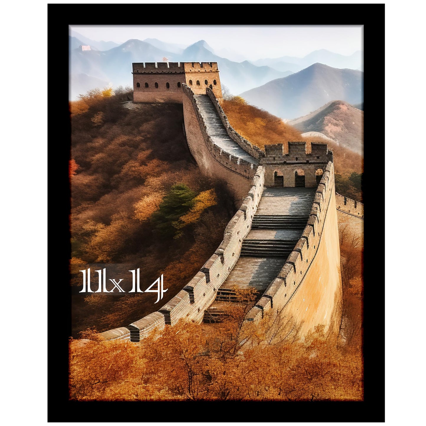 Picrit 11x14 Picture Frame, Photo Frame for Wall Mounting Diaplay, Black