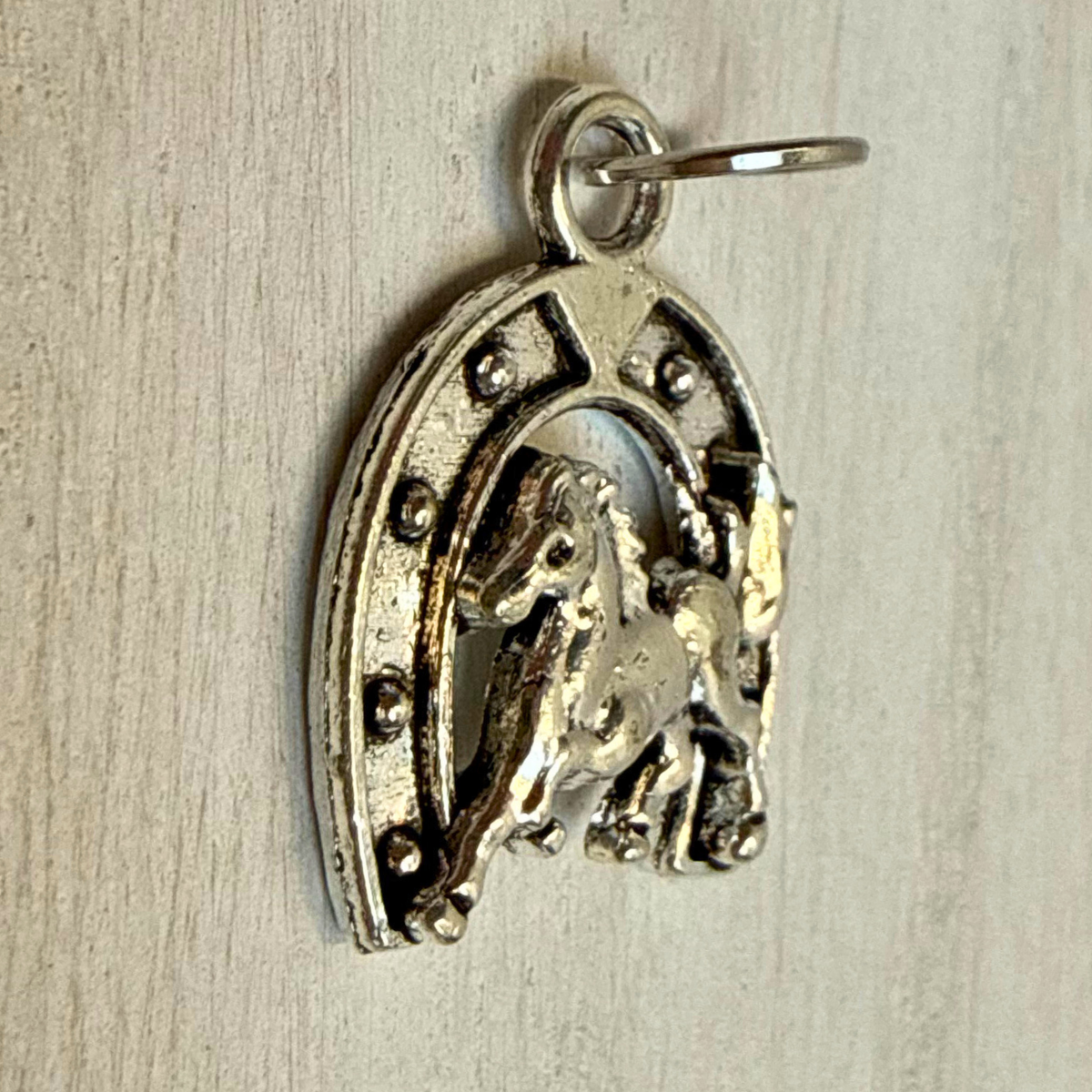 Silver Horseshoe Good Luck Charms | Western Hat Bar Add-On