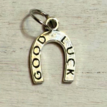 Silver Horseshoe Good Luck Charms | Western Hat Bar Add-On