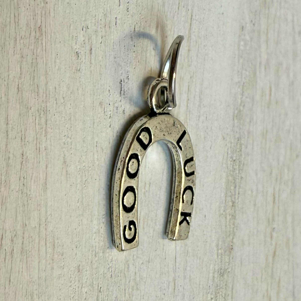 Silver Horseshoe Good Luck Charms | Western Hat Bar Add-On