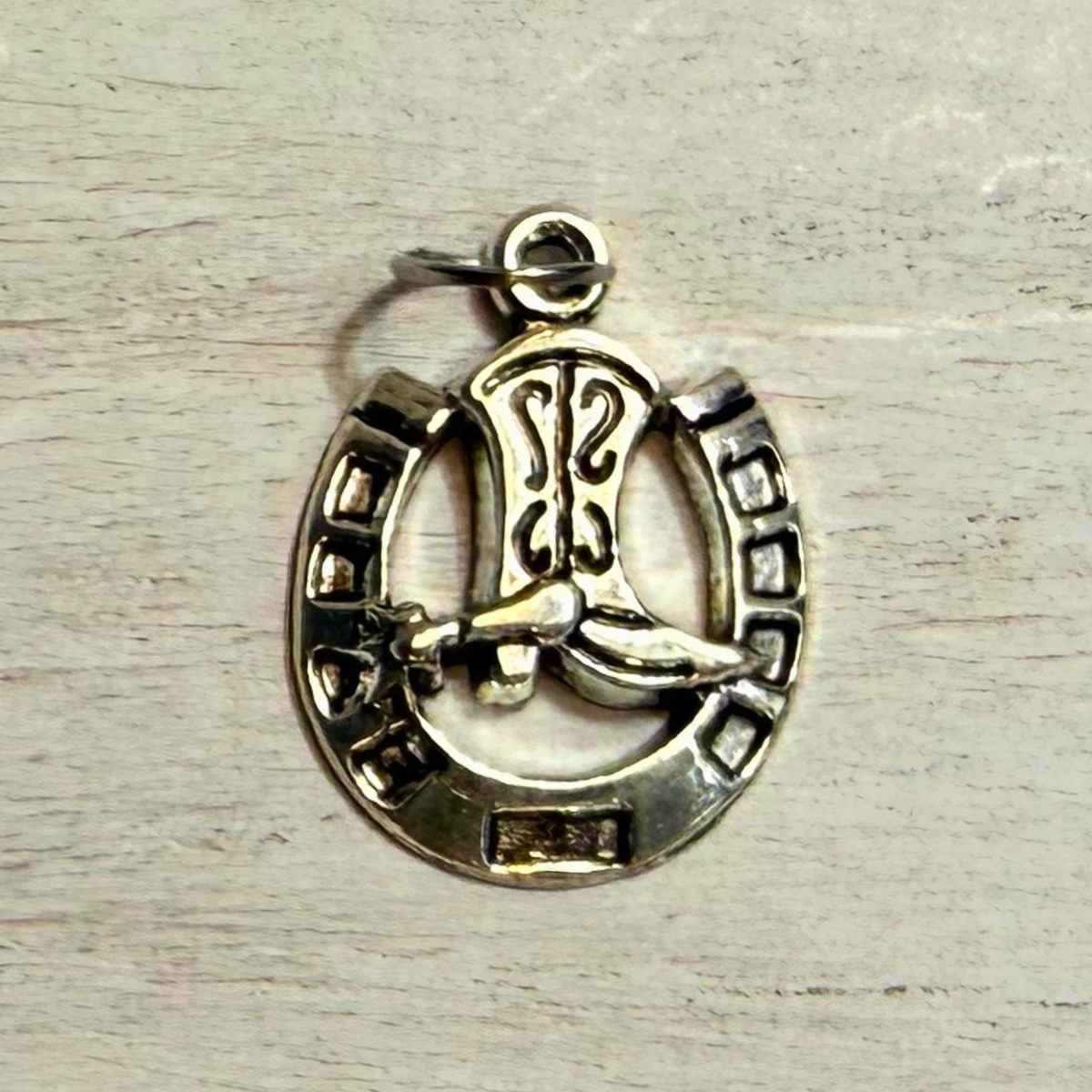 Silver Horseshoe Good Luck Charms | Western Hat Bar Add-On