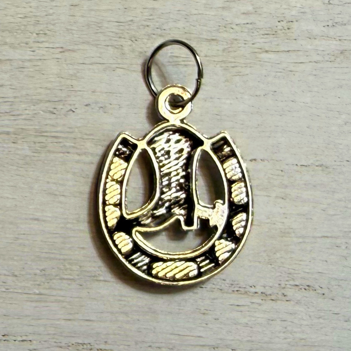 Silver Horseshoe Good Luck Charms | Western Hat Bar Add-On