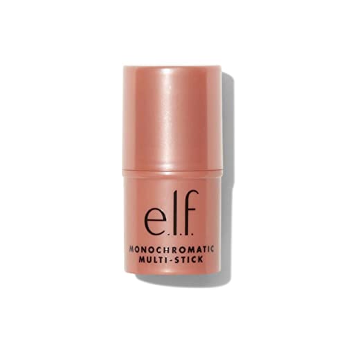 e.l.f. Monochromatic Multi Stick, Luxuriously Creamy & Blendable Color, For Eyes, Lips & Cheeks, Bronzed Cherry, 0.17 Oz (5g)