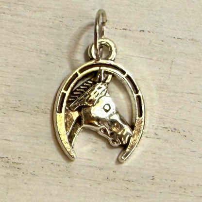 Silver Horseshoe Good Luck Charms | Western Hat Bar Add-On