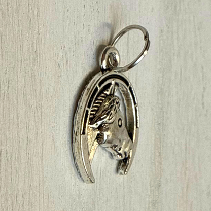 Silver Horseshoe Good Luck Charms | Western Hat Bar Add-On