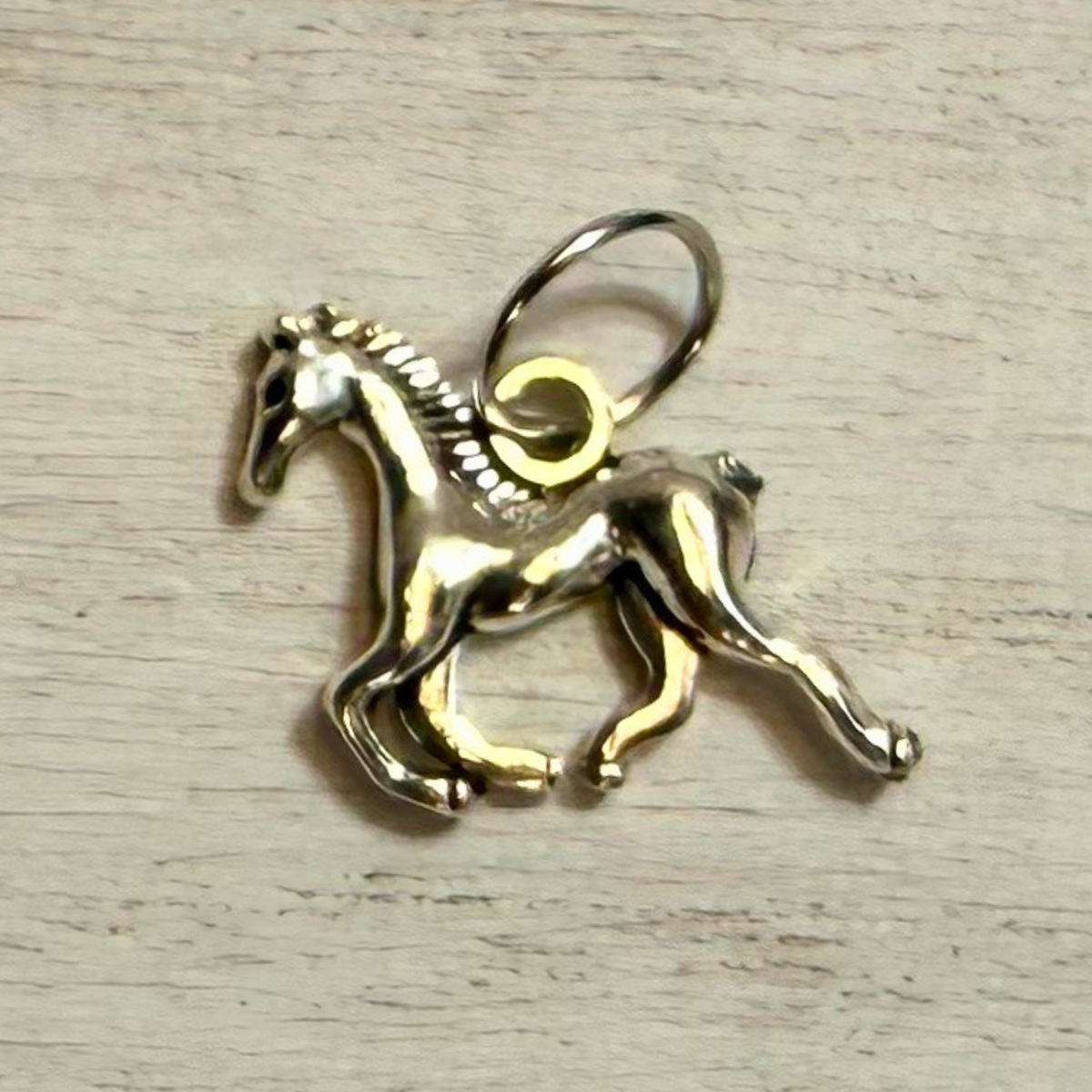 Running Horse Metal Charm | Western Hat Bar Add-On
