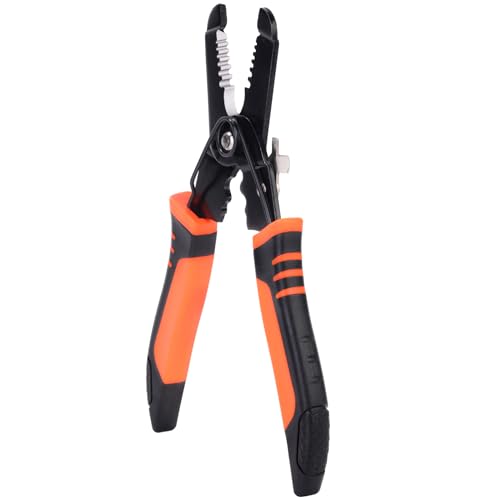 VANJOIN Wire Stripper with Cutter and Crimper, Professional Crimping/Stripping tool/Multi-Tool, twist/cutting/wire Hand Tool, Stripping for AWG 10-20(Wire Crimper Cutter)