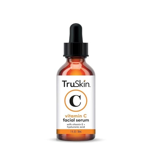 TruSkin Vitamin C Serum – Anti Aging Facial Serum with Vitamin C, Hyaluronic Acid, Vitamin E & More – Brightening Serum for Dark Spots, Even Skin Tone, Eye Area, Fine Lines & Wrinkles, 1 Fl Oz