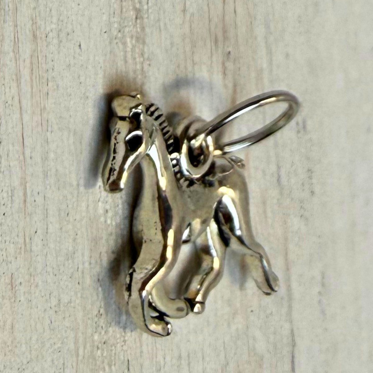 Running Horse Metal Charm | Western Hat Bar Add-On