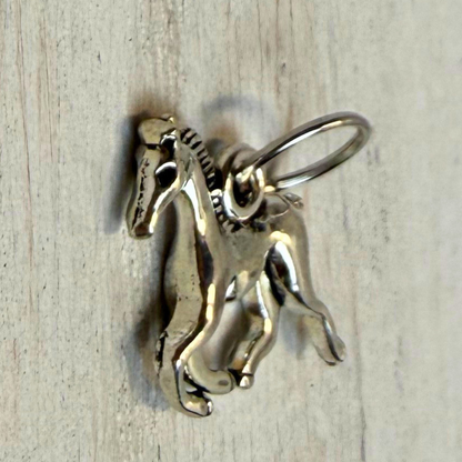 Running Horse Metal Charm | Western Hat Bar Add-On