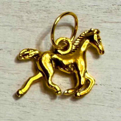 Running Horse Metal Charm | Western Hat Bar Add-On
