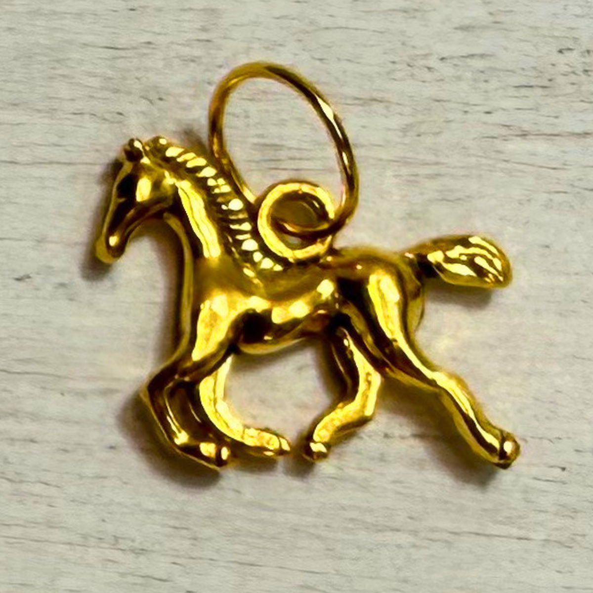 Running Horse Metal Charm | Western Hat Bar Add-On