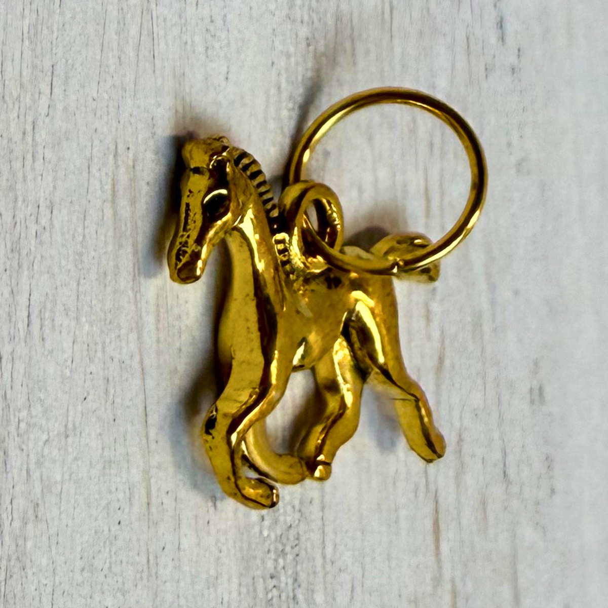 Running Horse Metal Charm | Western Hat Bar Add-On