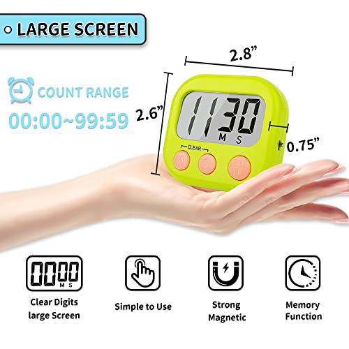 Classroom Timers for Teachers Kids Large Magnetic Digital Timer 2 Pack