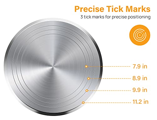 Kootek Aluminium Alloy Revolving Cake Stand 12 Inch Rotating Cake Turntable for Cake, Cupcake Decorating Supplies