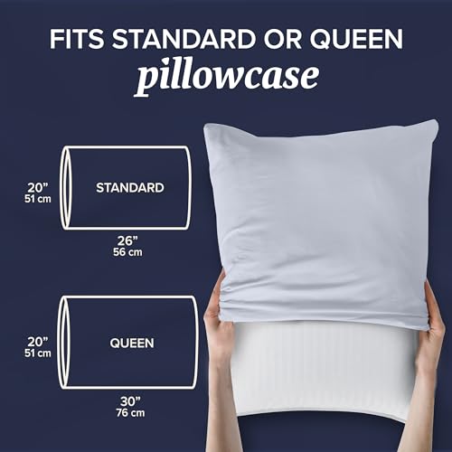 Beckham Hotel Collection Bed Pillows Standard / Queen Size Set of 2 - Original Down Alternative Pillow for Sleeping - Bedding for Back, Stomach or Side Sleepers