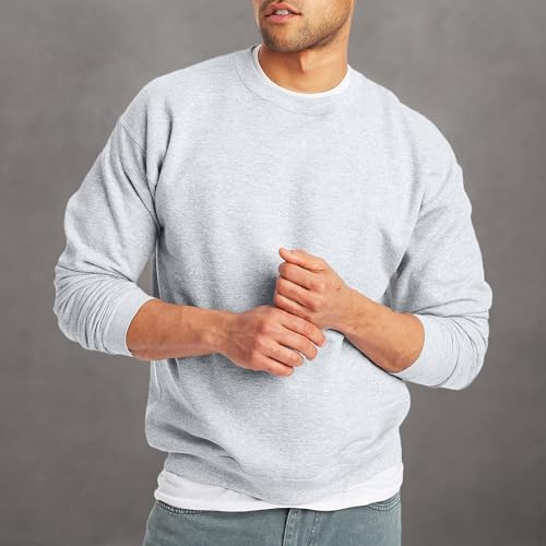 Hanes Men's EcoSmart Sweatshirt, Ash - 1 Pack, Small