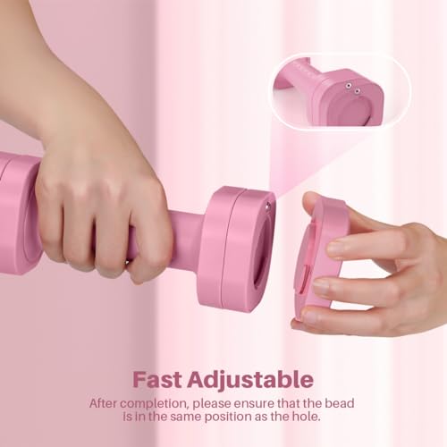 Zempox Adjustable Dumbbell Set of 2, 4 in 1 Free Weights Dumbbells Set for Women, Hand Weights for Women at Home, Each 2lb 3lb 4lb 5lb with TPU Soft Rubber Handle for Home Gym Exercise Training