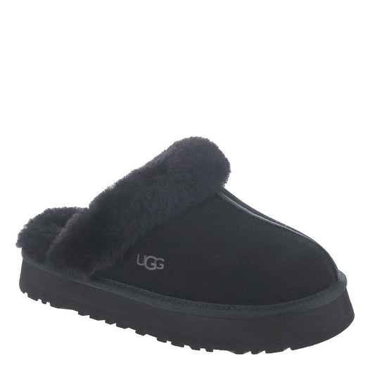 UGG Women's Disquette Slipper, Black, 5