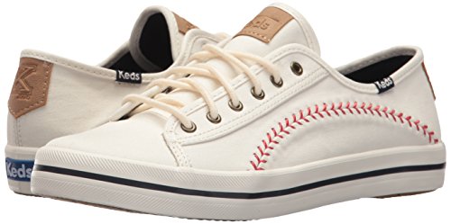 Keds Kickstart Pennant, Sneaker Womens, Cream, 10 Medium
