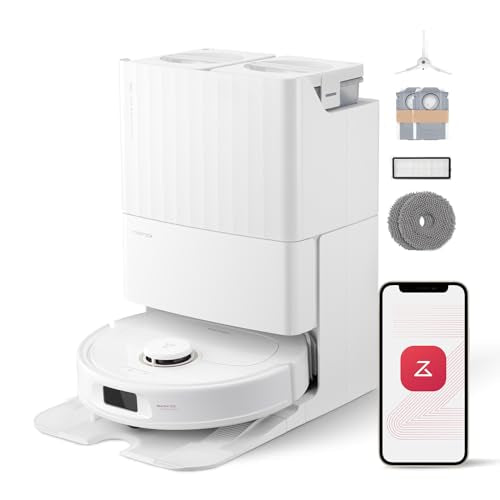 roborock Qrevo Pro Robot Vacuum and Mop with FlexiArm Design Edge Mopping, Dynamic Hot Water Mop Washing and Auto Mop Drying, Intelligent Dirt Detection, 7,000 Pa Suction