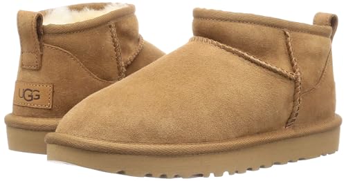 UGG Women's Classic Ultra Mini Boot, Chestnut, 08