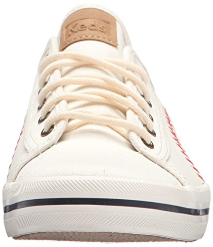 Keds Kickstart Pennant, Sneaker Womens, Cream, 10 Medium