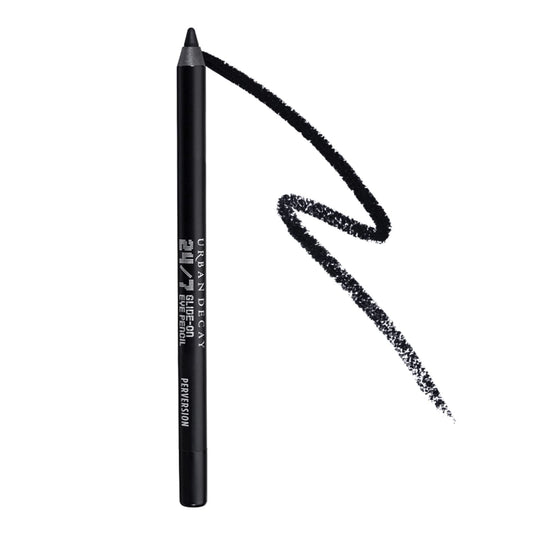 URBAN DECAY 24/7 Glide-On Waterproof Eyeliner Pencil (Perversion - Blackest Black Matte), Smudge-Proof, Transfer-proof, Long-lasting Colored Eye Liners, Hydrating Vitamin E, Cruelty-free - 0.04 oz