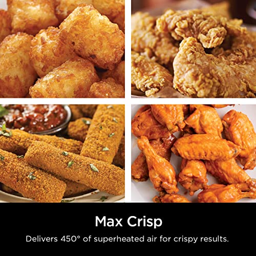 Ninja AF161 Max XL Air Fryer that Cooks, Crisps, Roasts, Bakes, Reheats and Dehydrates, with 5.5 Quart Capacity, and a High Gloss Finish, Grey