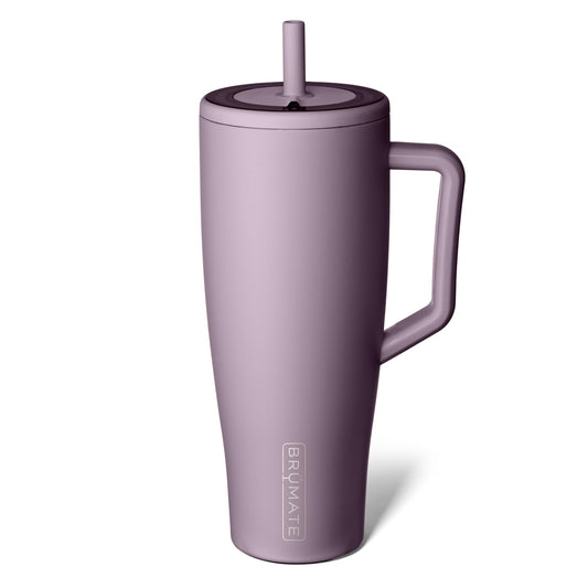 BrüMate Era 40 oz Tumbler with Handle and Straw | 100% Leakproof Insulated Tumbler with Lid and Straw | Made of Stainless Steel | Cup Holder Friendly Base | 40oz (Lilac Dusk)