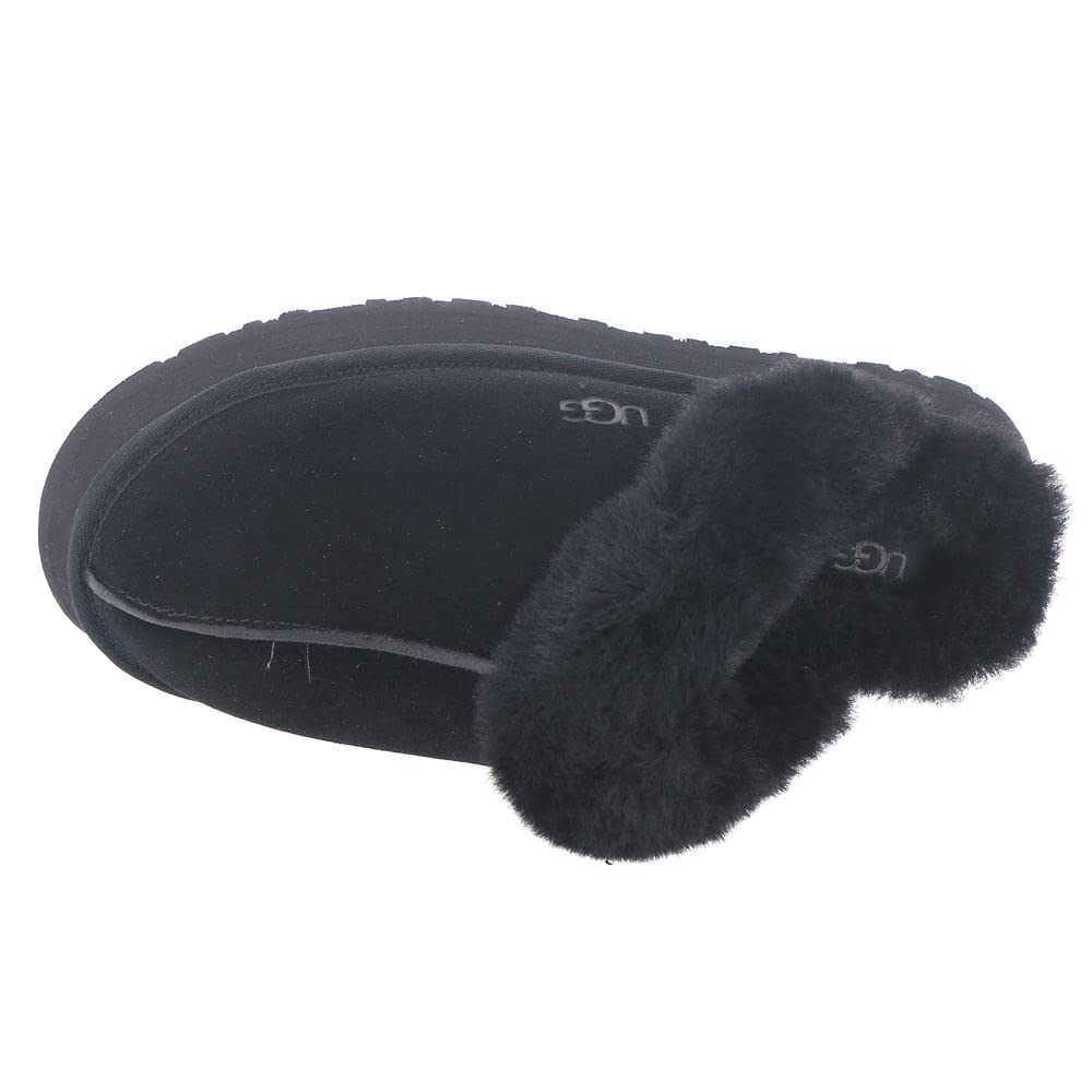 UGG Women's Disquette Slipper, Black, 5