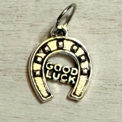 Silver Horseshoe Good Luck Charms | Western Hat Bar Add-On
