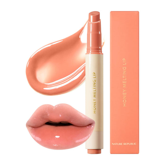 Nature Republic HONEY MELTING LIP (01 APRICOT) K-BEAUTY, Lip Plumper, Tint, Balm, Korean, Lip GlossCute, Glow