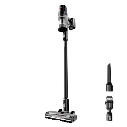 BISSELL CleanView XR 200W Lightweight Cordless Vacuum w/ Removable Battery, 35-min runtime, Tangle-Free Brush Roll, LED lights, XL Tank, Dusting & Crevice Tool, Wall Mount, 3789U, Silver