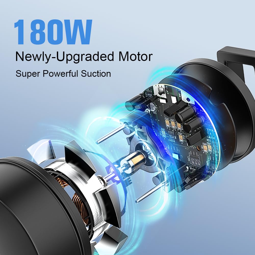 Vacuum Cleaner for Home, Cordless Vacuum Cleaner with 2200mAh Powerful Lithium Batterie, Up to 30 Minutes, Powerful Suction, Rechargeable, 4 in 1 Lightweight Vacuum for Hardwood Floor