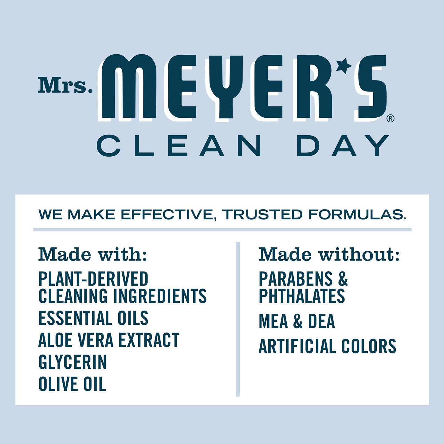 MRS. MEYER'S CLEAN DAY Hand Soap, Made with Essential Oils, Biodegradable Formula, Snowdrop, 12.5 fl. Oz (Pack of 3)